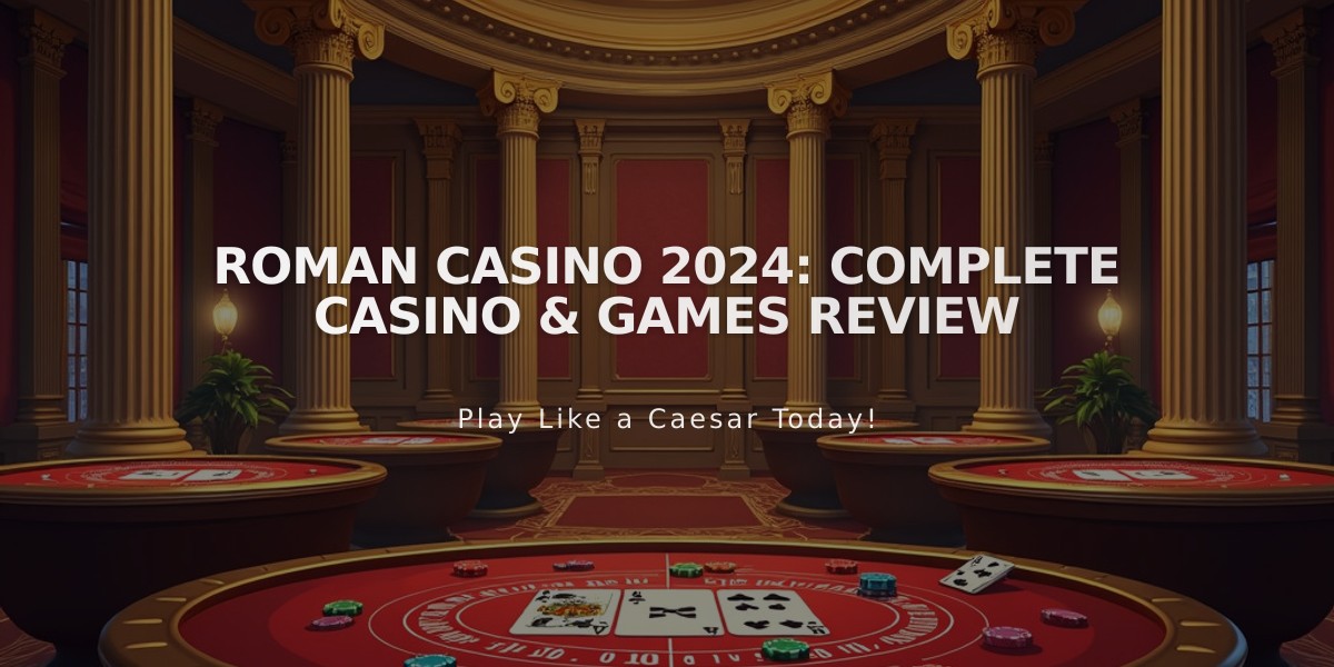 Roman Casino 2024: Complete Casino & Games Review