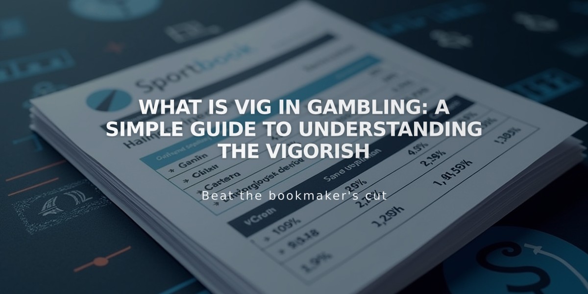 What Is Vig in Gambling: A Simple Guide to Understanding the Vigorish