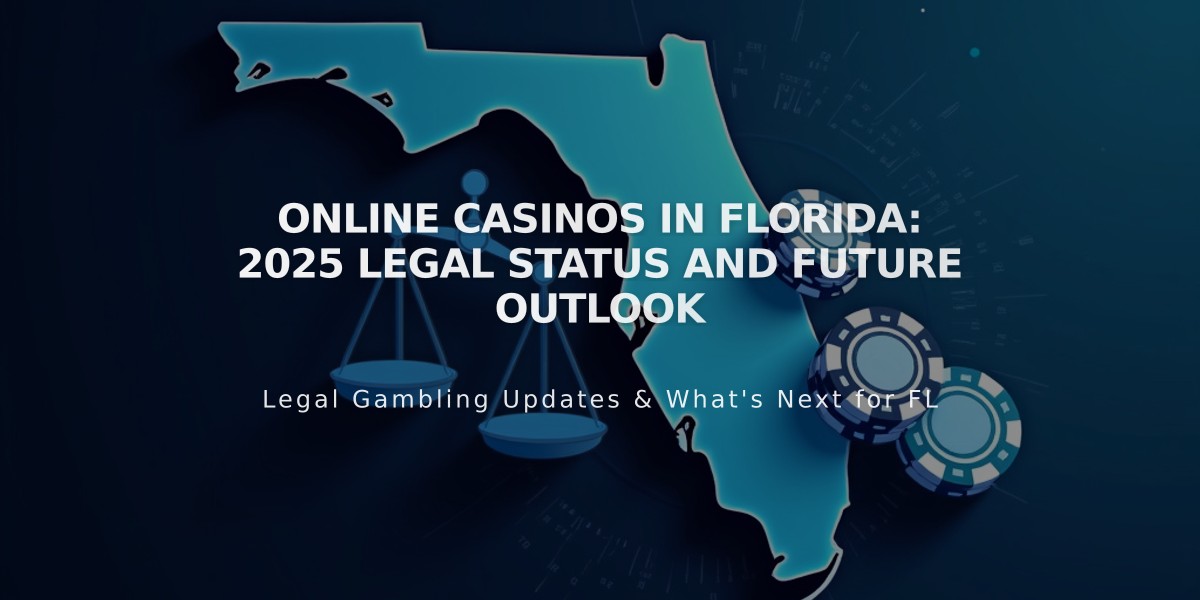 Online Casinos in Florida: 2025 Legal Status and Future Outlook