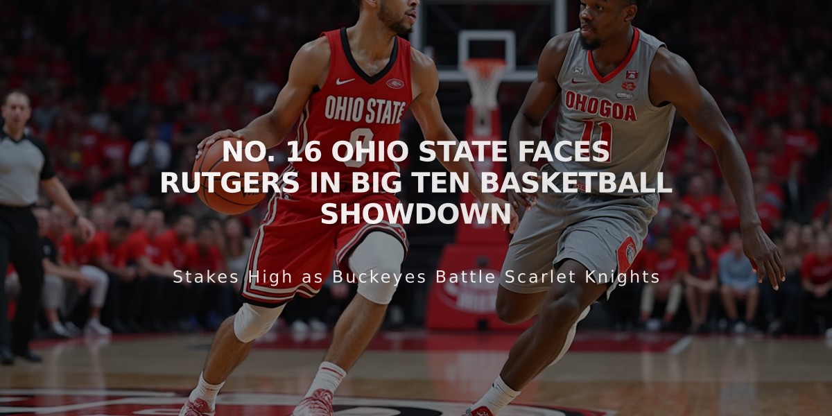 No. 16 Ohio State Faces Rutgers in Big Ten Basketball Showdown