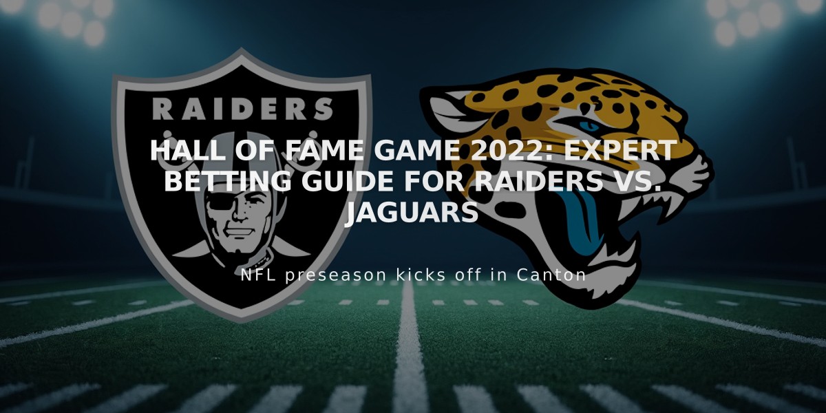 Hall of Fame Game 2022: Expert Betting Guide for Raiders vs. Jaguars