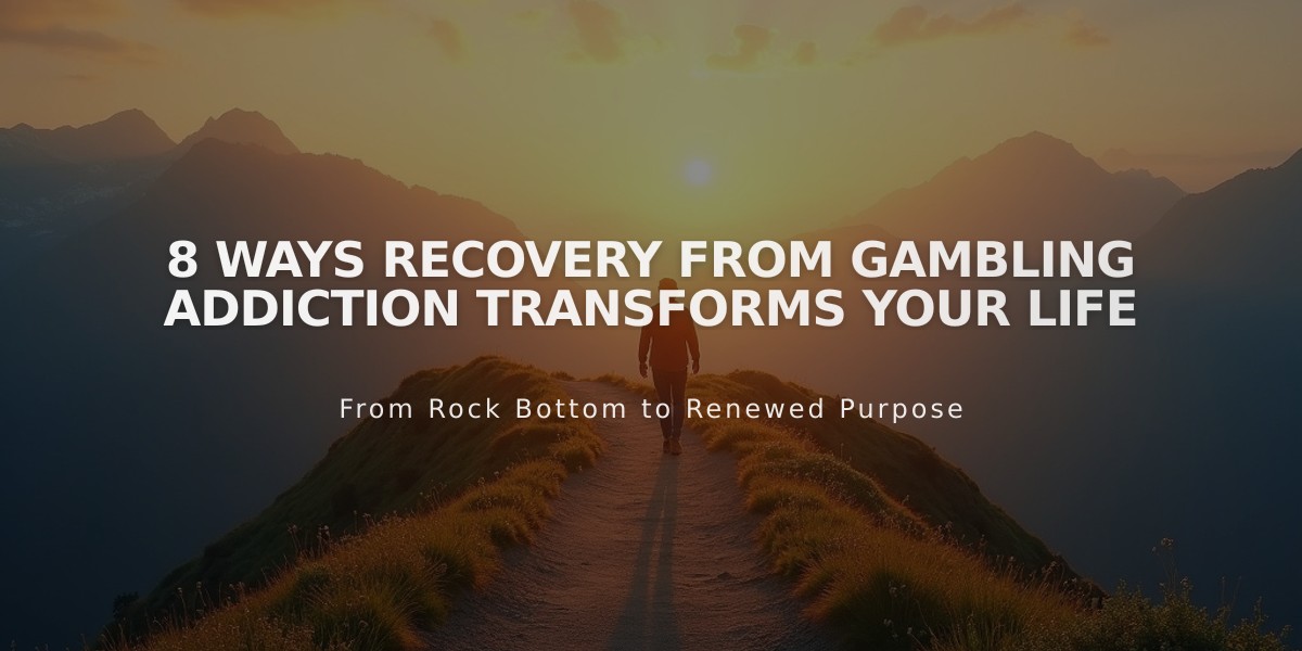 8 Ways Recovery From Gambling Addiction Transforms Your Life