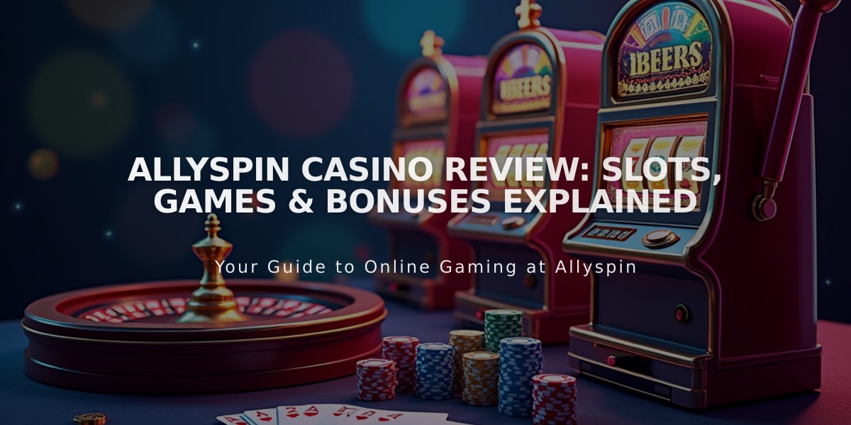 Allyspin Casino Review: Slots, Games & Bonuses Explained