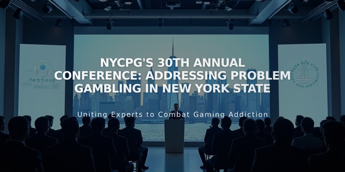 NYCPG's 30th Annual Conference: Addressing Problem Gambling in New York State