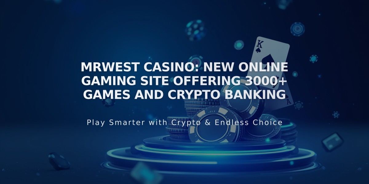 MrWest Casino: New Online Gaming Site Offering 3000+ Games and Crypto Banking