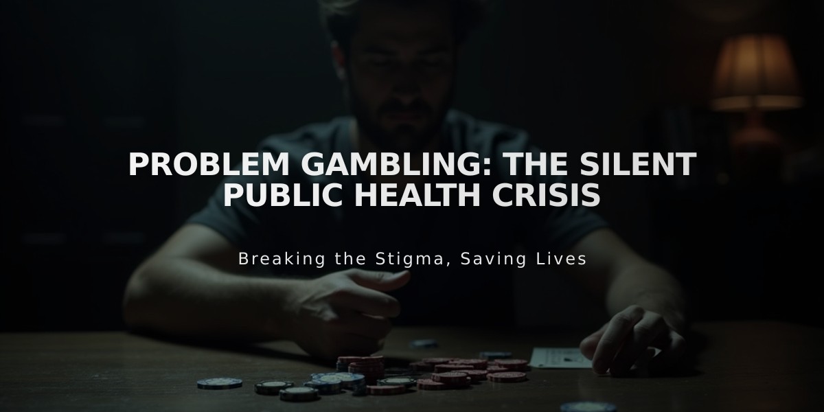 Problem Gambling: The Silent Public Health Crisis